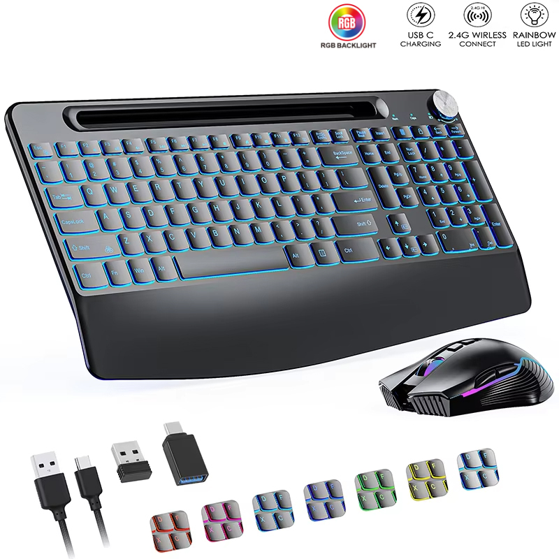 Gaming Keyboard Type C - Combo de ratón y teclado inalámbrico