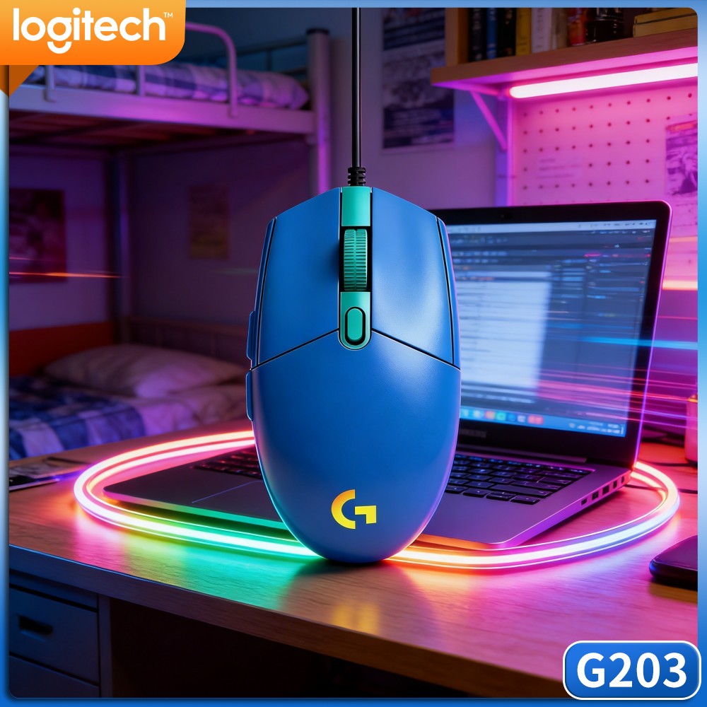 Logitech Mouse G203 - Ratón para juegos con cable Logitech
