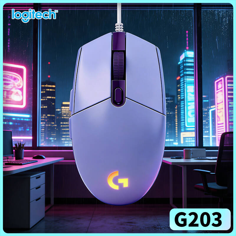 Logitech Mouse G203 - Ratón para Juegos Logitech G203, Sensor