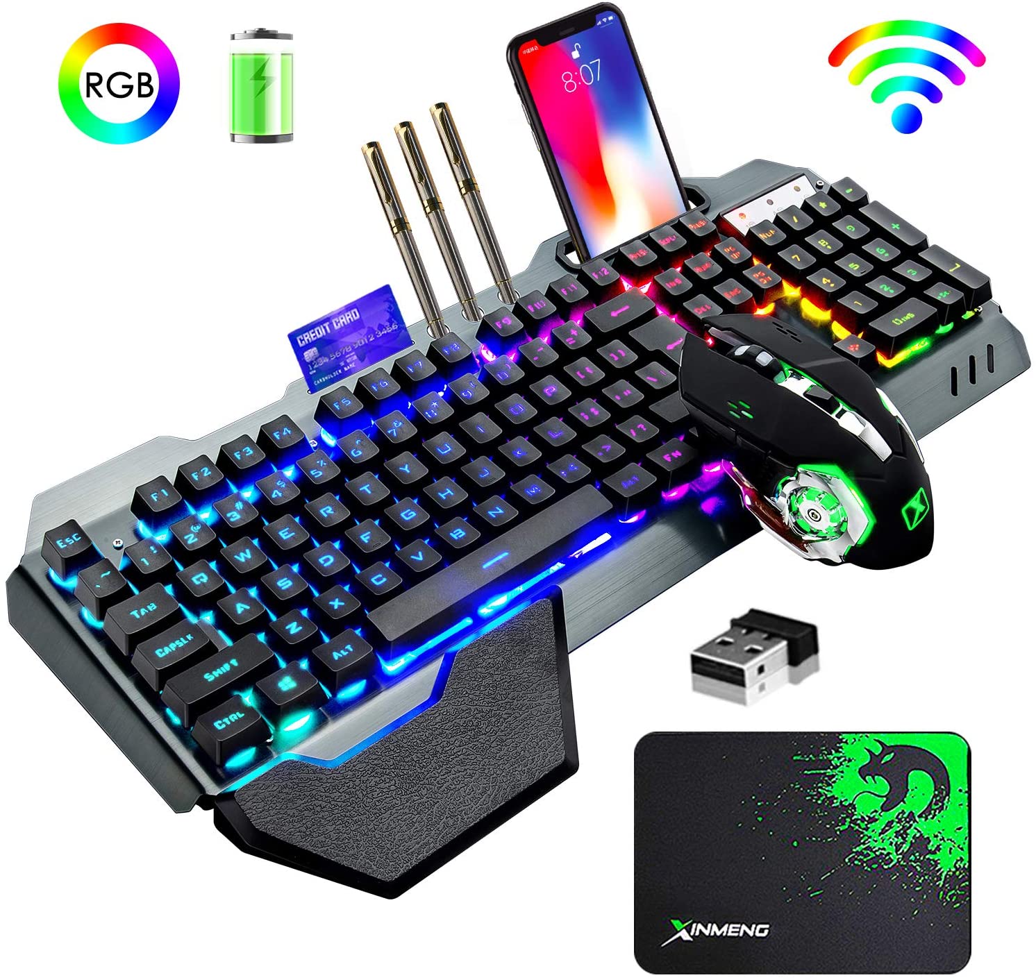 Combo de teclado y ratón inalá - Gaming Keyboard And Mouse Wireless reseña y precio