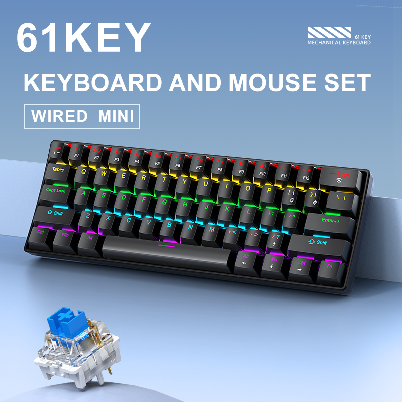 APAYADO K61 Mini teclado mecán - Gaming Keyboard Hot Swappable reseña y precio