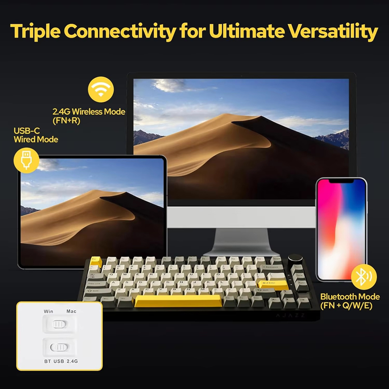 Teclado mecánico para juegos A - Gaming Keyboard Bluetooth reseña y precio