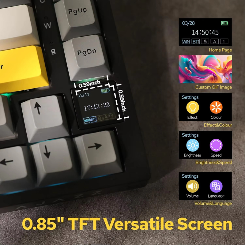 Teclado mecánico para juegos A - Gaming Keyboard Bluetooth reseña y precio
