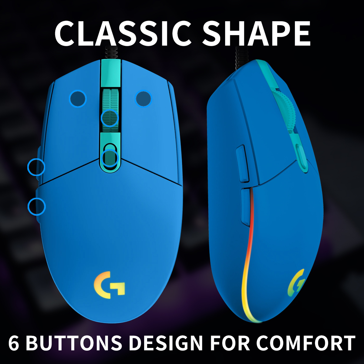 Ratón Logitech G203/G402 con s - Logitech Mouse G203 reseña y precio