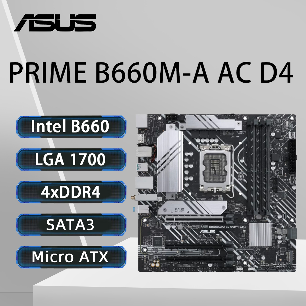Placa base ASUS PRIME B660M-A  - Intel Cpu Core I9 reseña y precio