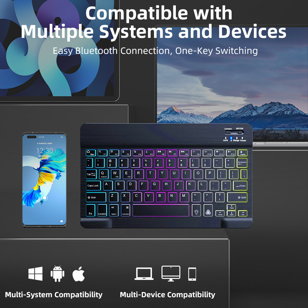 Teclado Bluetooth Retroilumina - Gaming Keyboard Bluetooth reseña y precio