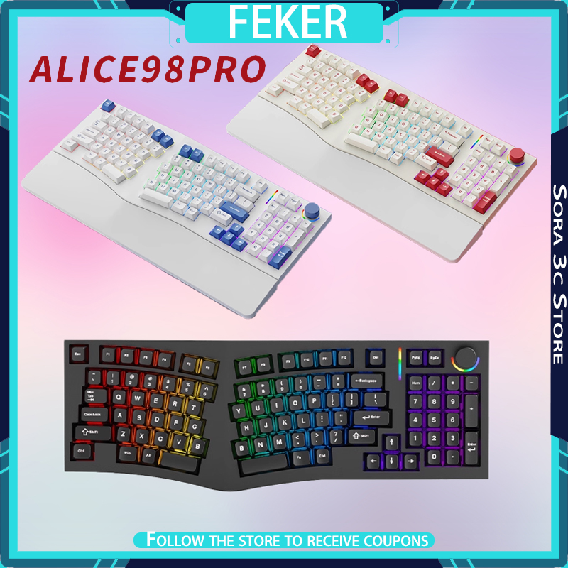 FEKER Alice98pro Teclado Mecán - Gaming Keyboard Hot Swappable reseña y precio