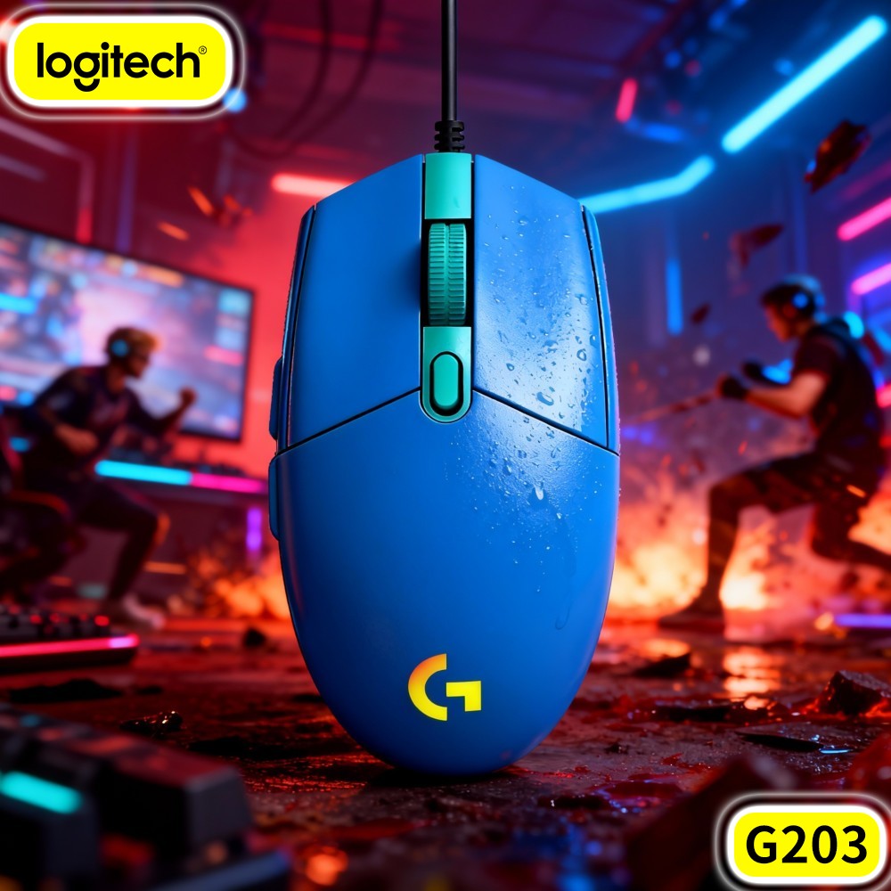 Ratón para juegos con cable Lo - Logitech Mouse G203 reseña y precio