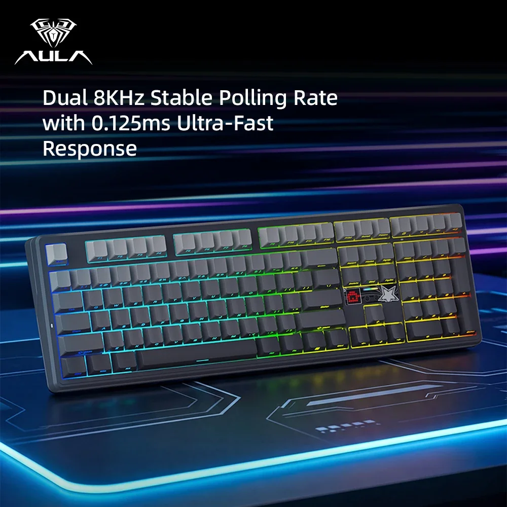 Teclado Mecánico AULA F108 Pro - Gaming Keyboard Hot Swappable reseña y precio