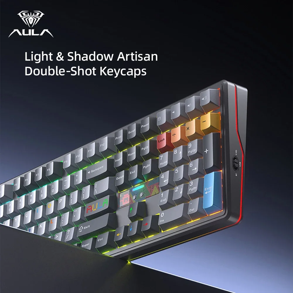 Teclado Mecánico AULA F108 Pro - Gaming Keyboard Hot Swappable reseña y precio