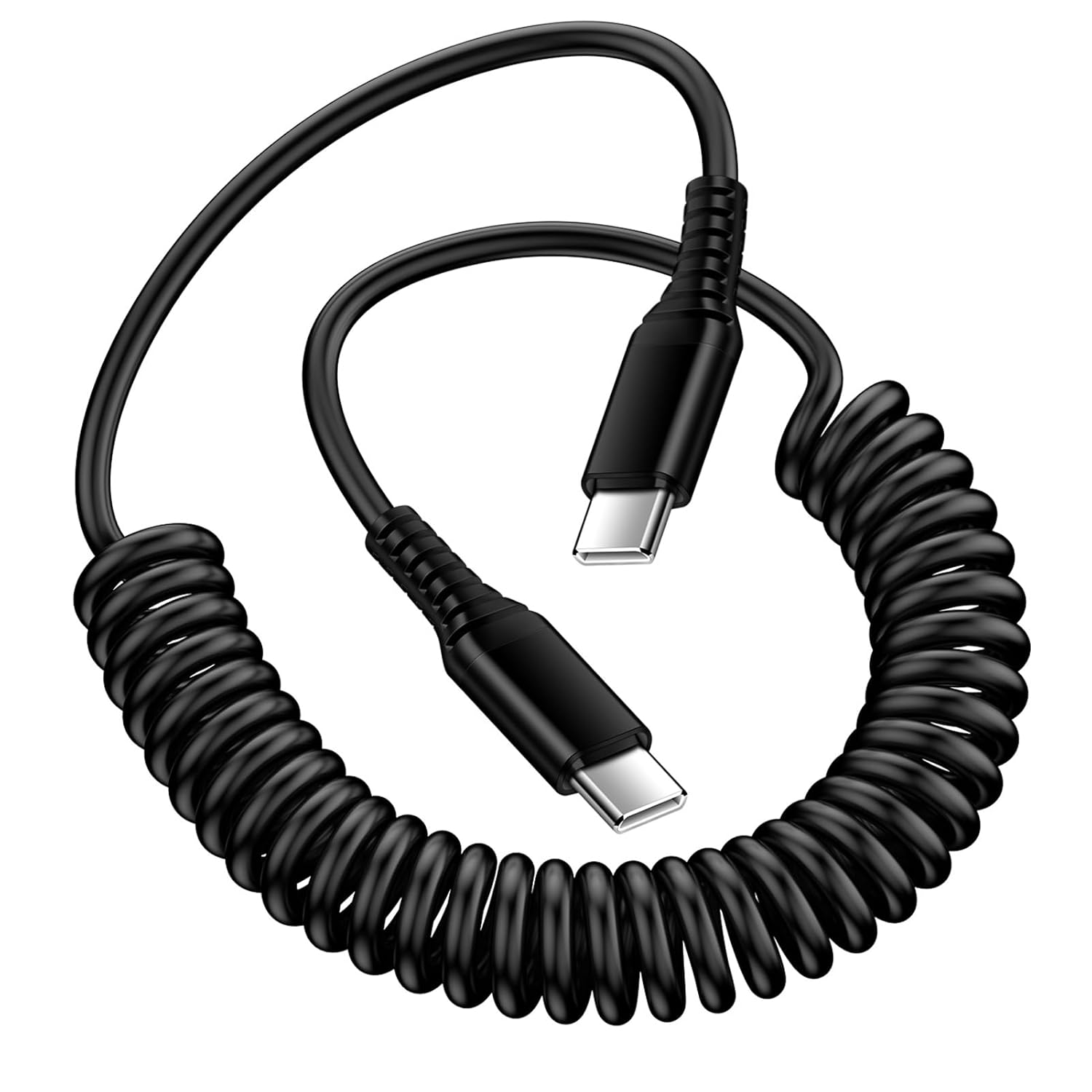 Cable Android Auto USB C a USB - Coiled Usb Cable reseña y precio