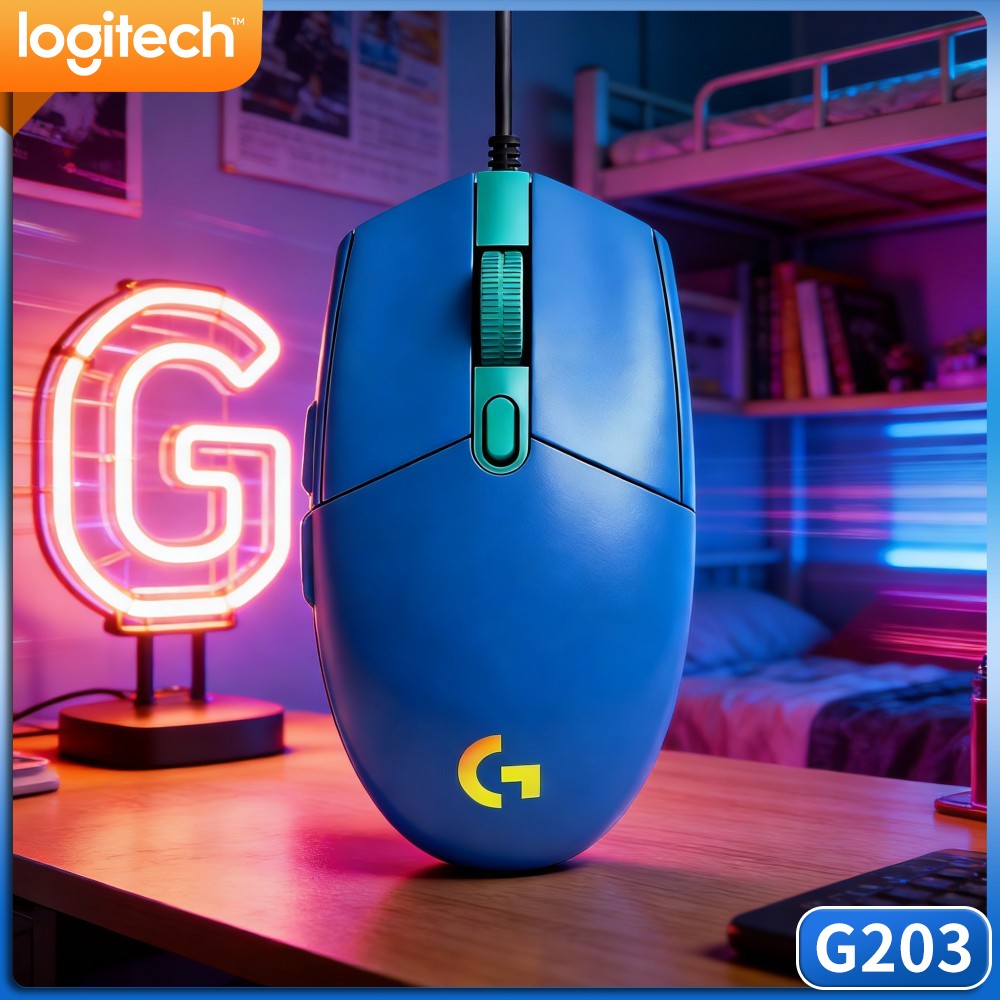 Ratón para juegos con cable Lo - Logitech Mouse G203 reseña y precio